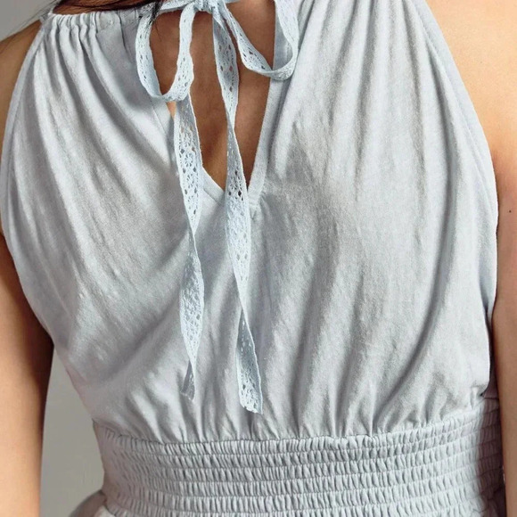 NWT By Anthropologie V-Neck Asymmetrical Top - Size Medium - Picture 3 of 13